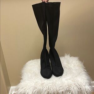 Gabriella Rocha Black Wedge Boots